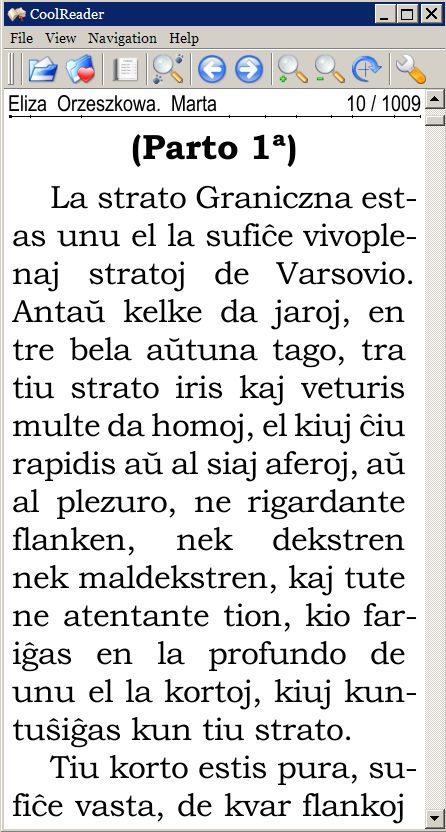 Fig. 3. Glatigo kun vortodivido.